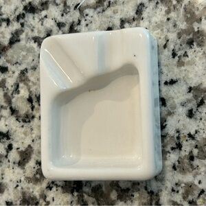 St. Raphael Aperitif ashtray. Vintage. White. Cigarette holder.